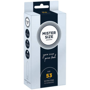 MISTER SIZE - Kondomgröße M 53 mm (10 Einheiten)
