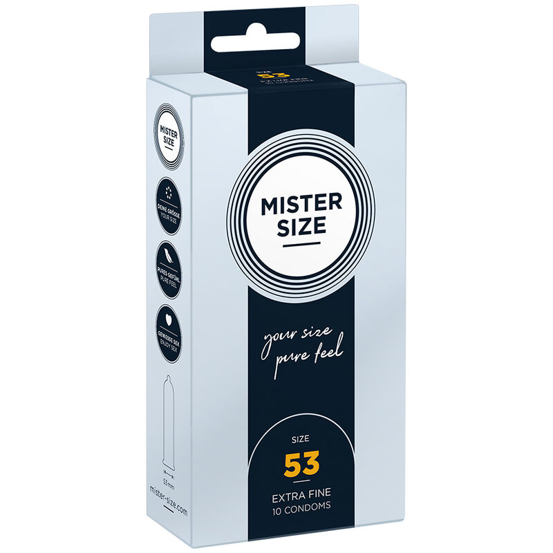 MISTER SIZE - Kondomgröße M 53 mm (10 Einheiten)