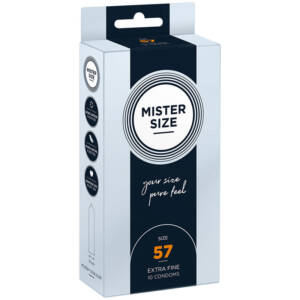 MISTER SIZE - Kondomgröße L 57 mm (10 Einheiten)