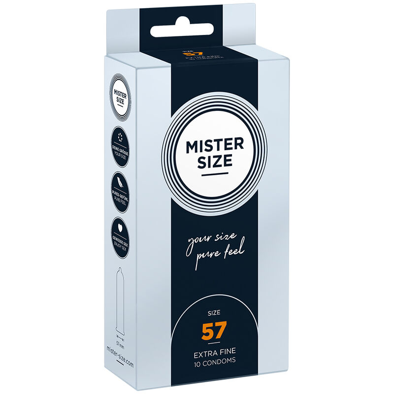 MISTER SIZE - Kondomgröße L 57 mm (10 Einheiten)