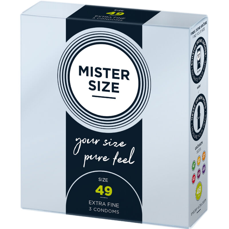 MISTER SIZE - Kondomgröße S 49 mm (3 Einheiten)
