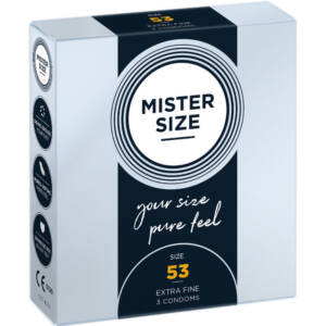 MISTER SIZE - Kondomgröße M 53 mm (3 Einheiten)