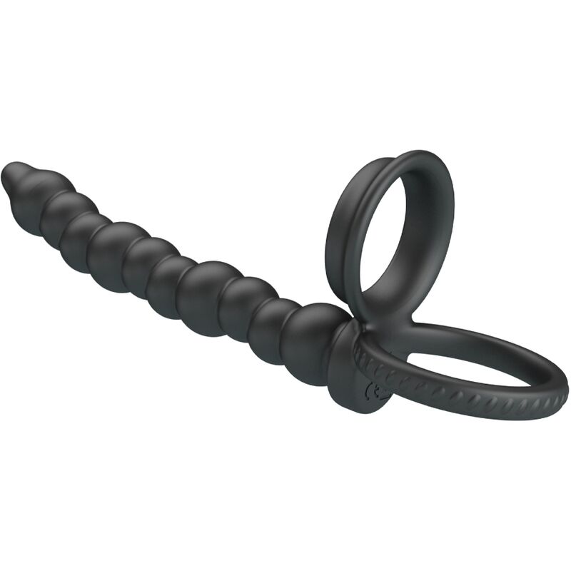 PRETTY LOVE - DILLION DOPPELTE PENETRATION PENISRING SCHWARZ