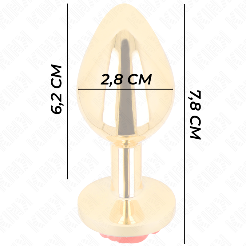 KINK - ANALPLUG GOLD ROSE ROT