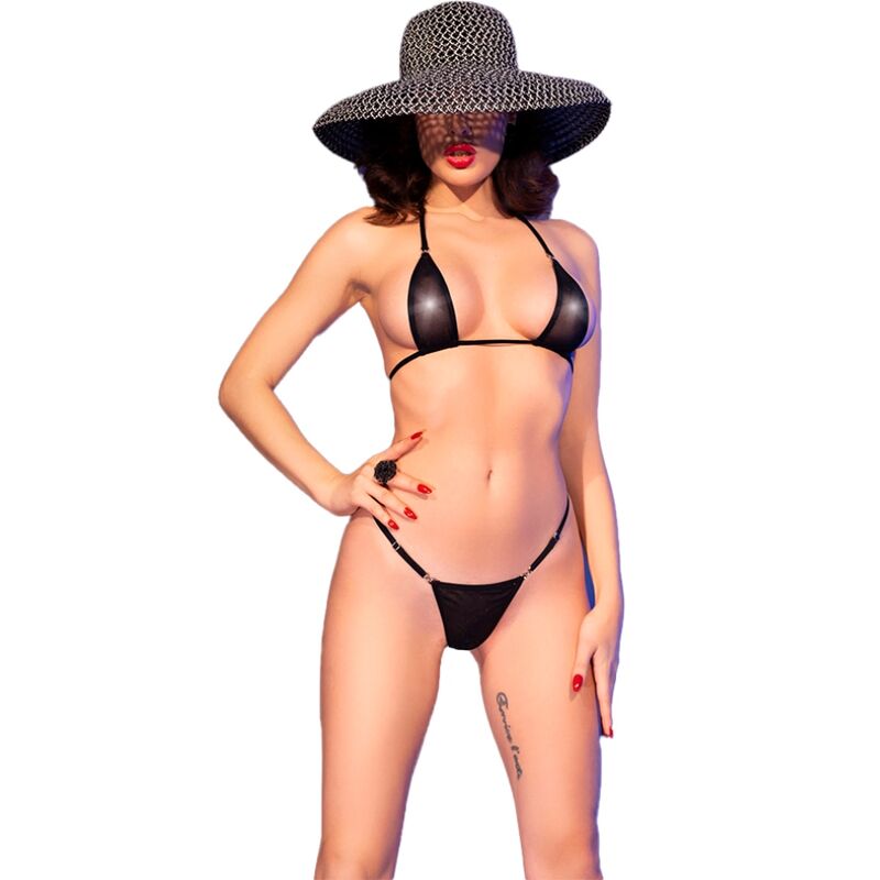 CHILIROSE - CR 4840 Mikrobikini Schwarz S/M