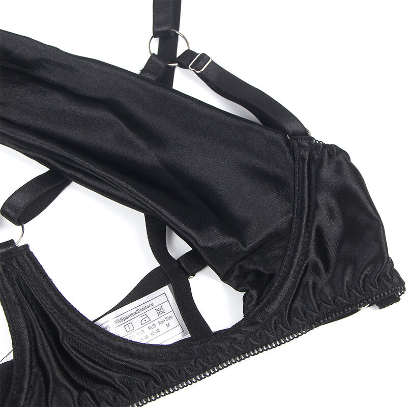 SUBBLIME - 955205 BH-SET MIT VERSTELLBARER SCHWARZER SCHLEIFE L/XL