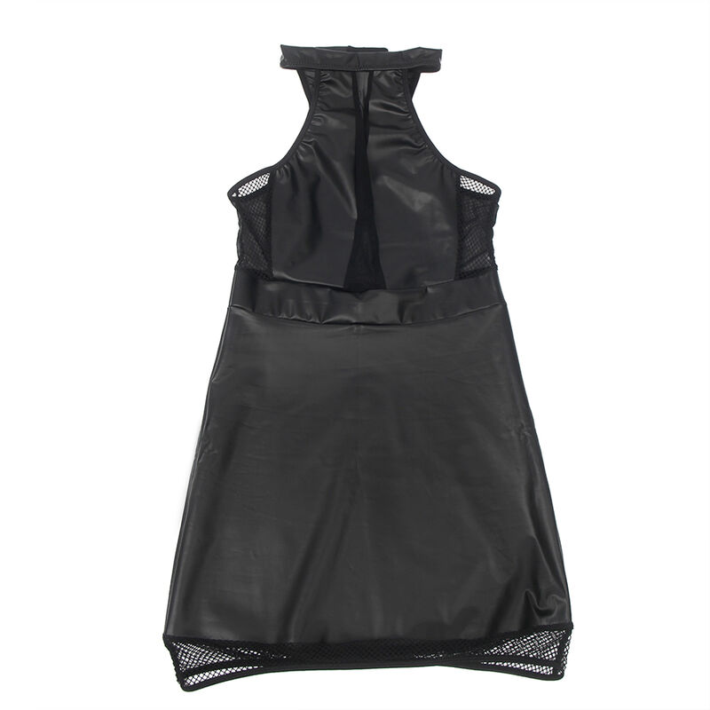 SUBBLIME - 955472 Neckholder-Kleid mit Transparenzen, Schwarz, S/M