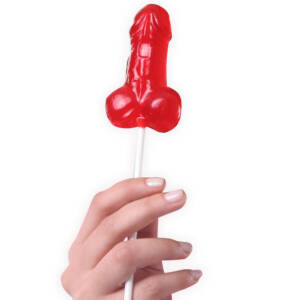 LOLLIPOP PENIS GUMMIBÄRCHEN ERDBEERE