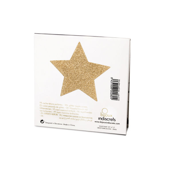 BIJOUX - INDISCRETS FLASH GOLDEN STAR Nippelabdeckungen