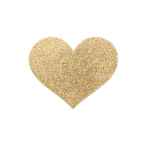 BIJOUX - INDISCRETS FLASH GOLDEN HEART Nippelabdeckungen