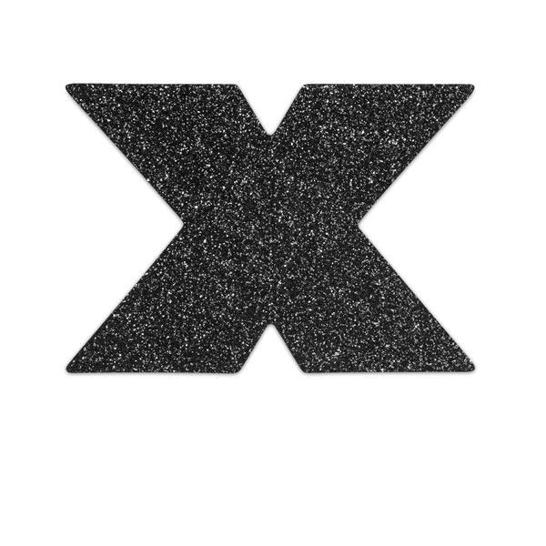 BIJOUX - INDISCRETS FLASH CROSS Schwarze Nippelkappen