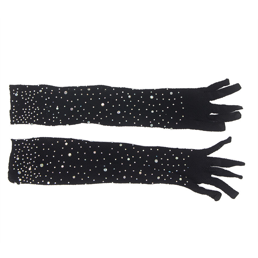 SUBBLIME - 957469 SHINE transparente Handschuhe Schwarz S/M