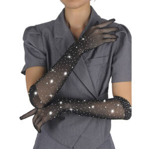 SUBBLIME - 957469 SHINE transparente Handschuhe Schwarz S/M