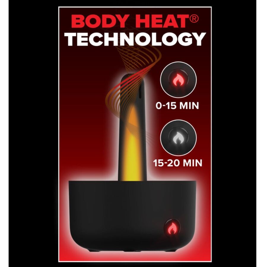 PDX ELITE - MILK ME HOTTER automatischer Masturbator mit Stoß- und Wärmeeffektvibration