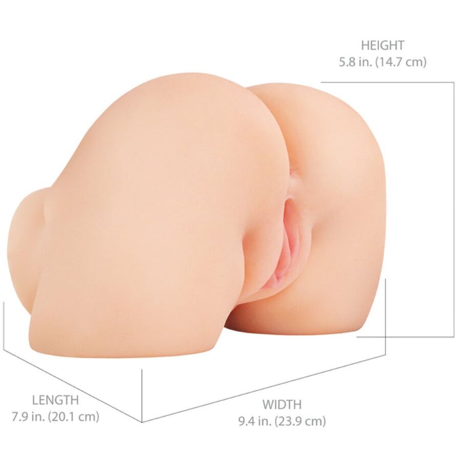 PDX ELITE - SHAKETHAT ASS realistischer Vagina- und Anus-Masturbator mit Vibration