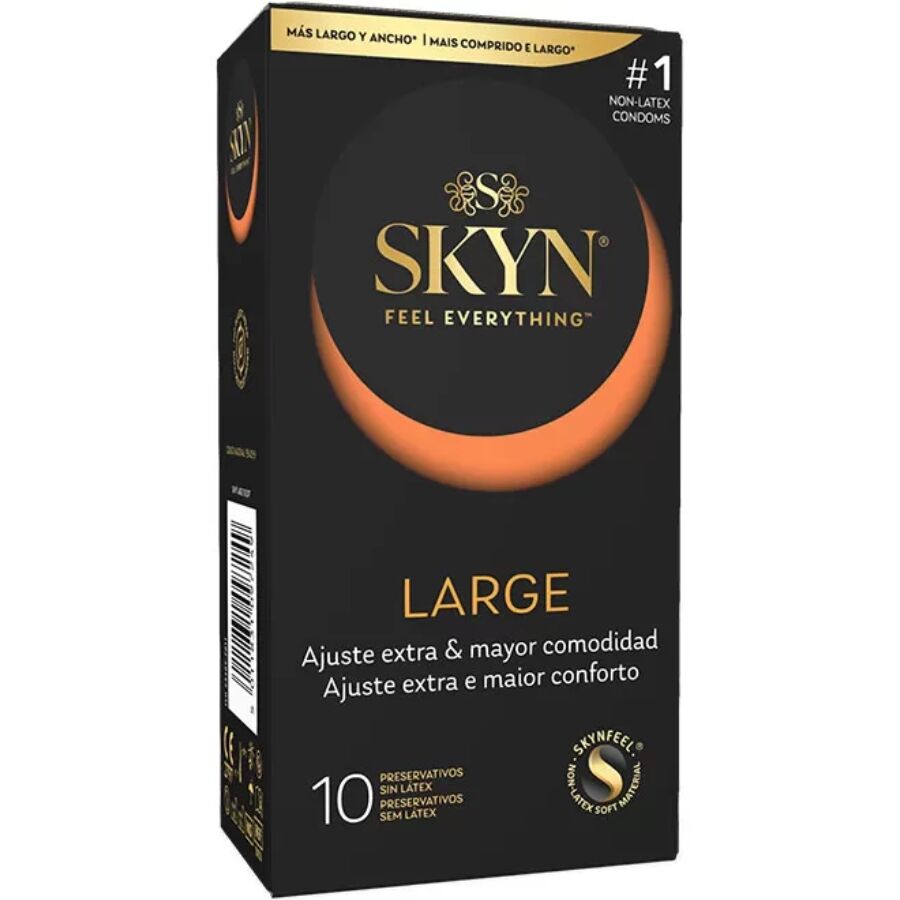 SKYN - GROßE EXTRA ANPASSUNGSKONDOME 10 EINHEITEN
