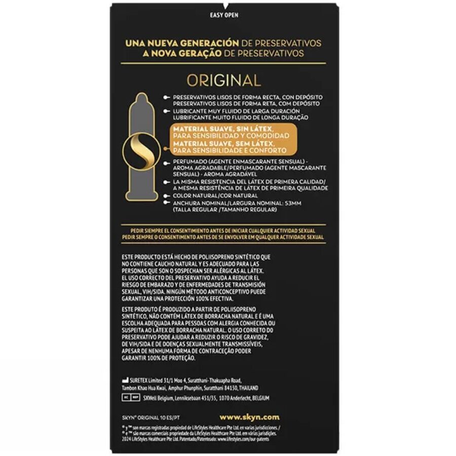 SKYN - ORIGINAL KONDOM NATÜRLICHE SENSATION 10 STÜCK