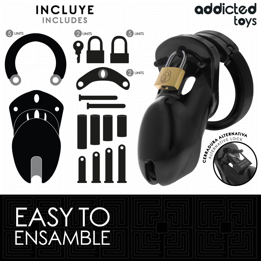 ADDICTED TOYS LOCKED - Verbotenes Peniskäfig 10 cm