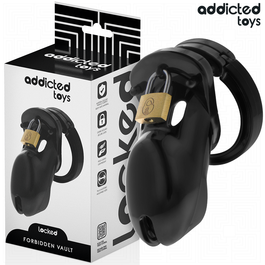ADDICTED TOYS LOCKED - Verbotenes Peniskäfig 10 cm