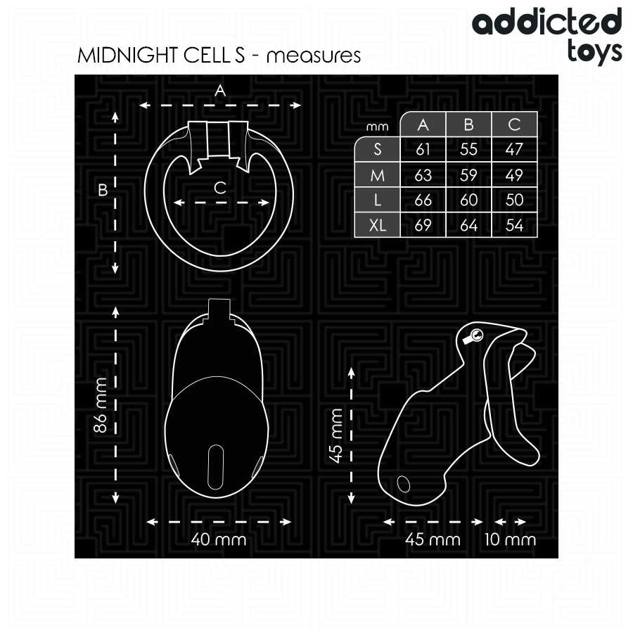 ADDICTED TOYS LOCKED - MINDNIGHT CELL PENISKÄFIG