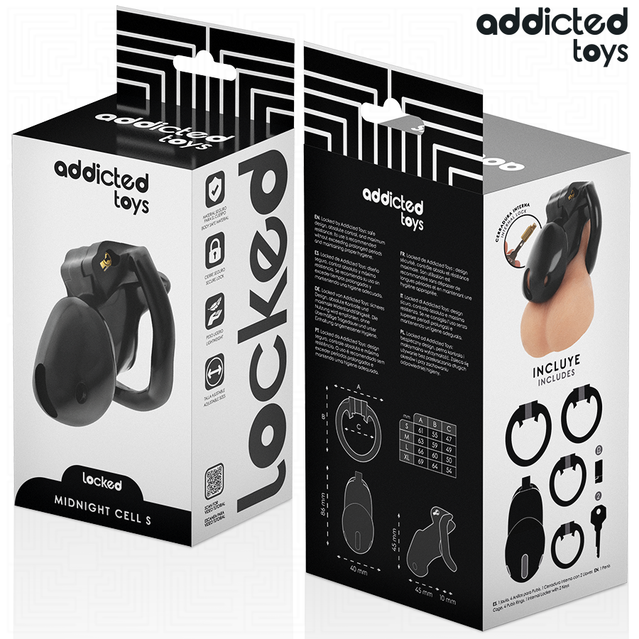ADDICTED TOYS LOCKED - MINDNIGHT CELL PENISKÄFIG