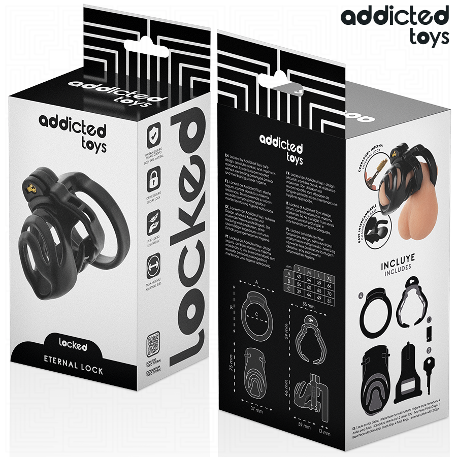 ADDICTED TOYS LOCKED - ETERNAL LOCK PENISKÄFIG 9 CM