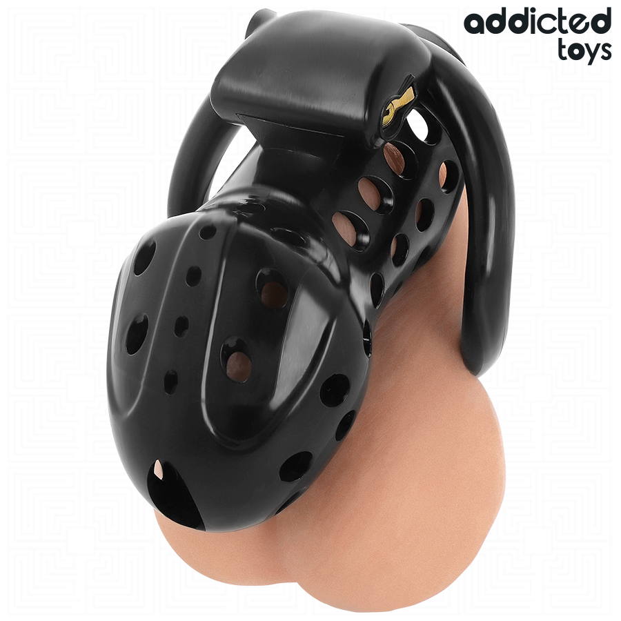 ADDICTED TOYS LOCKED - Angeketteter Hohlpeniskäfig 10,5 cm
