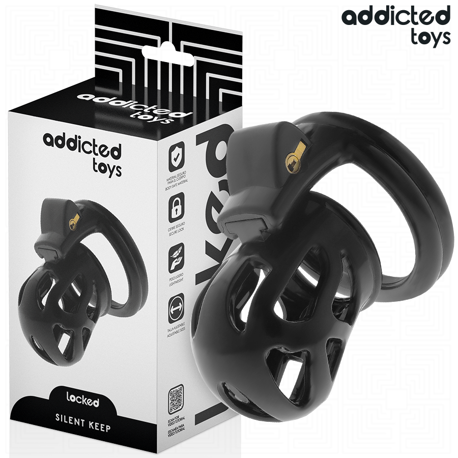 ADDICTED TOYS LOCKED - SILENT KEEP Penis Käfig 7,5 cm