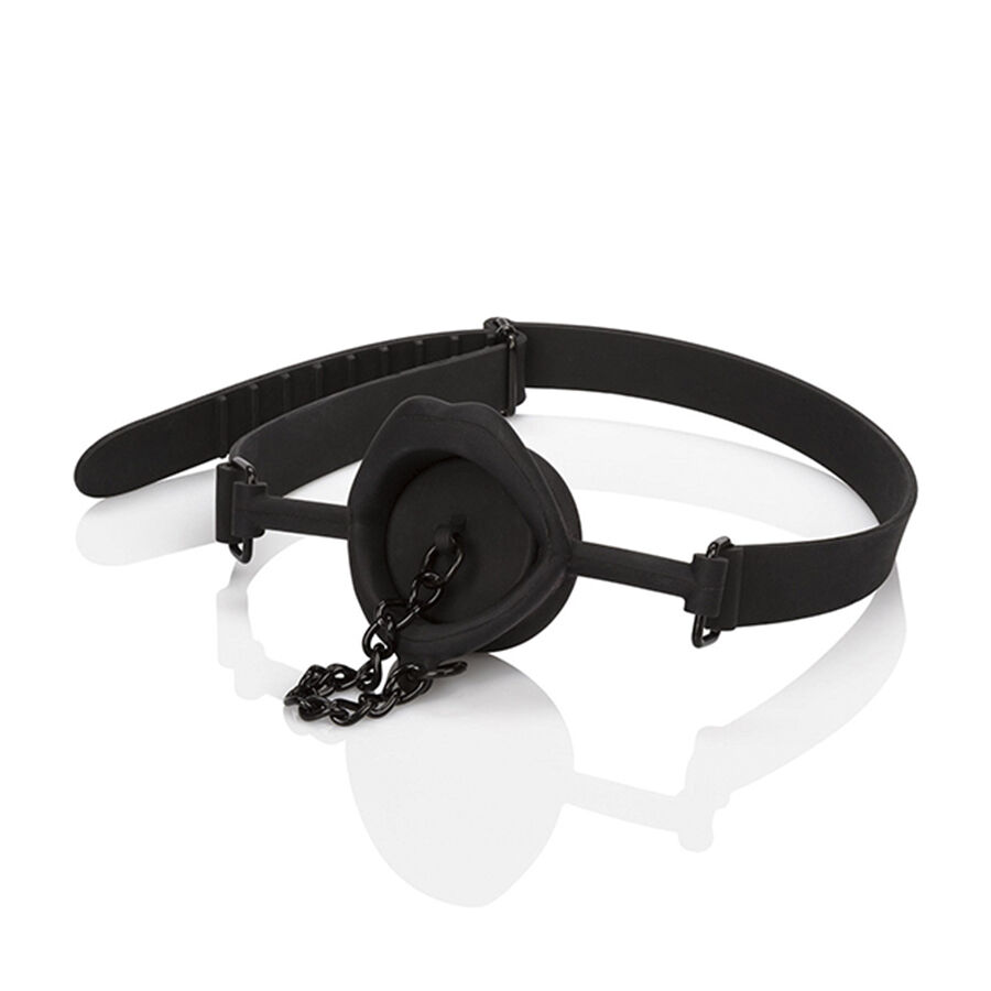 CALEXOTICS - SCANDAL - Gag mit schwarzem Silikon-Plug