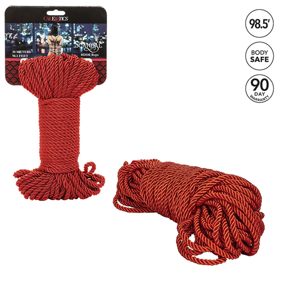 CALEXOTICS - SCANDAL RED BDSM-Seil 30 m