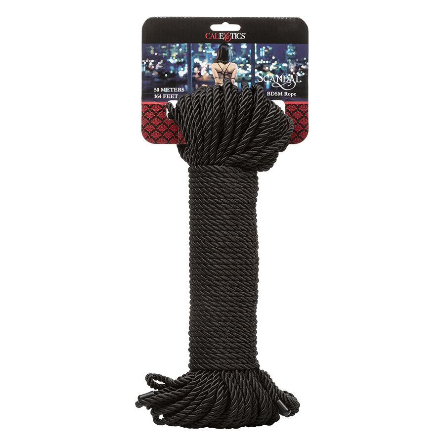 CALEXOTICS - SCANDAL Schwarzes BDSM-Seil 50 m