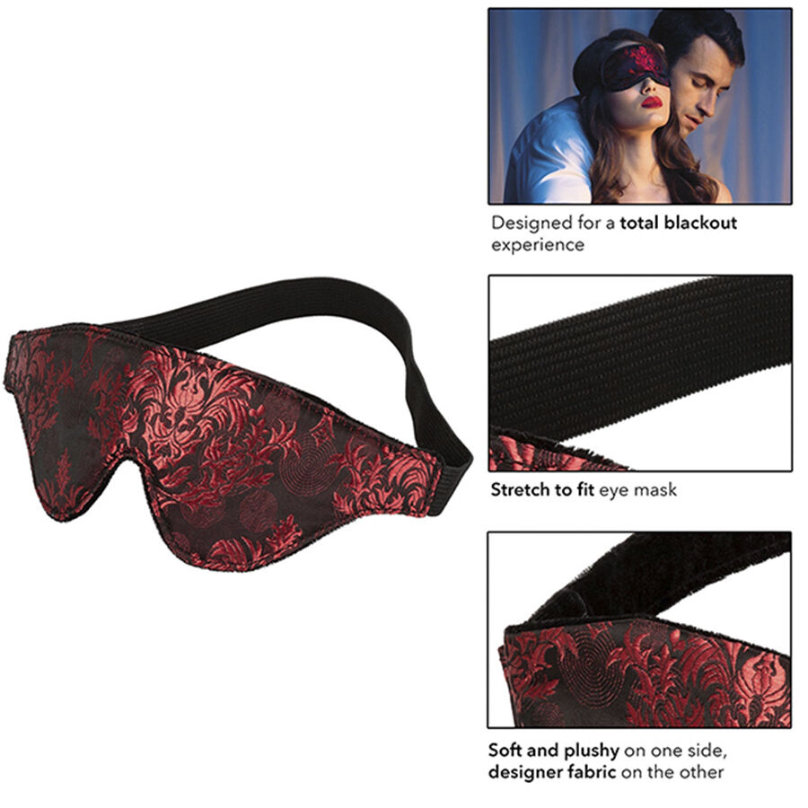 CALEXOTICS - SCANDAL blickdichte Augenmaske mit roten Details