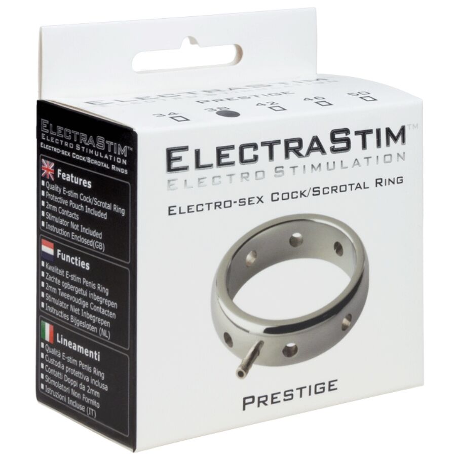 ELECTRASTIM - PRESTIGE elektromagnetischer Penisring aus Metall 50 mm