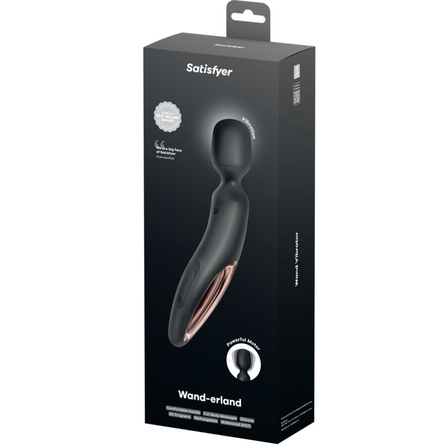 SATISFYER - WAND ERLAND Vibrations-Massager Schwarz