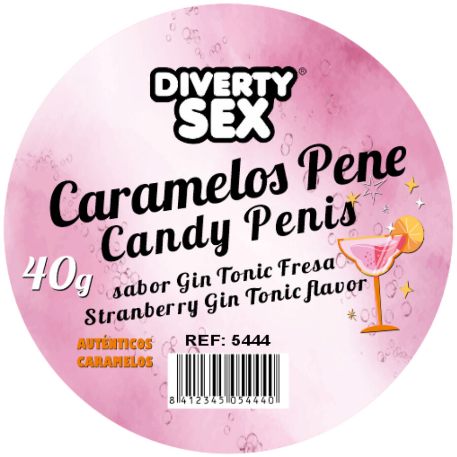 DIABLO PICANTE - 20 Penisbonbons mit Gin-Tonic-Geschmack