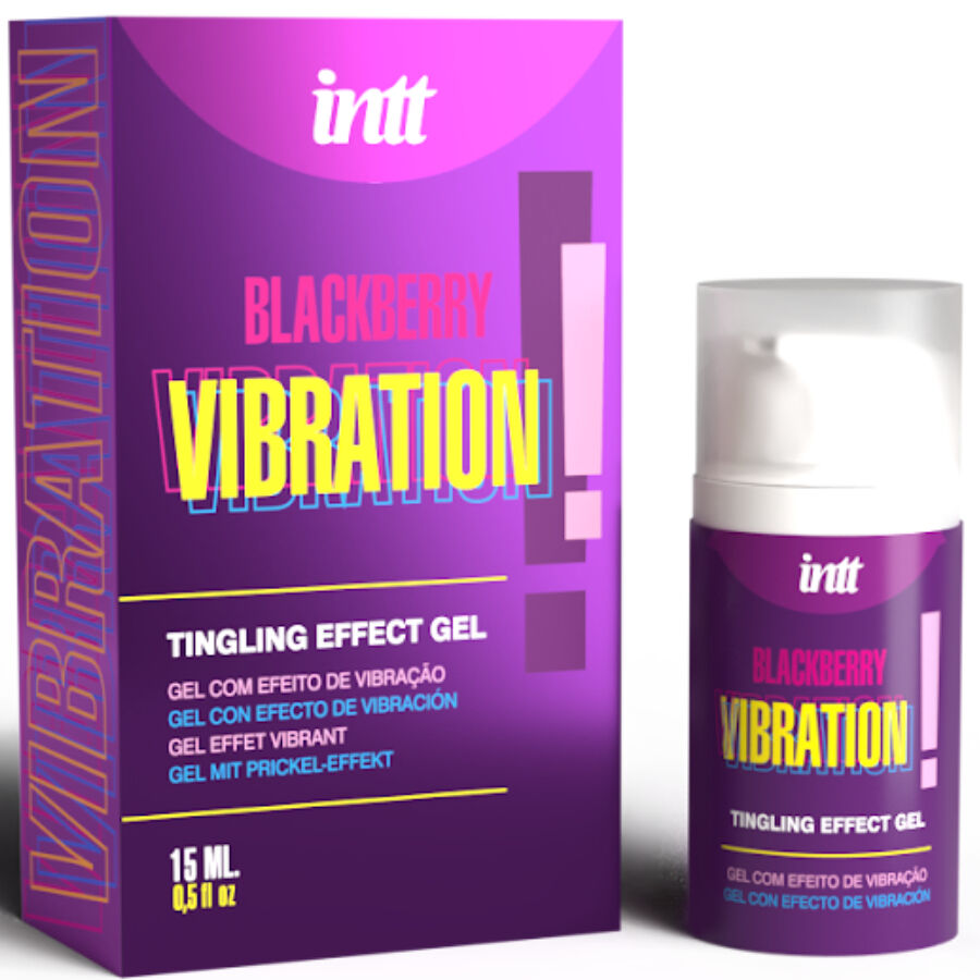 INTT RELEASES - Flüssiges Vibrationsgel mit Brombeergeschmack 15 ml