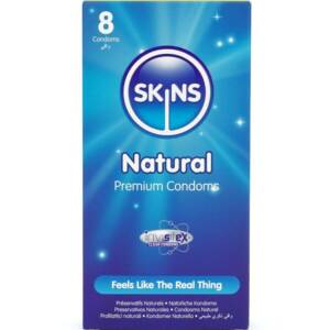 SKINS - NATÜRLICHE PREMIUM-KONDOME 8ER PACK