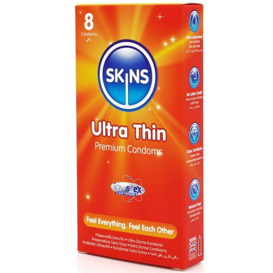 SKINS - ULTRA DÜNNE PREMIUM-KONDOME 8ER PACK