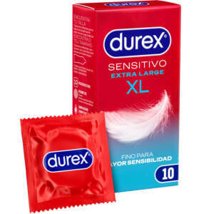 DUREX - SENSITIVE XL-KONDOME 10 ÜBERLANG EINHEITEN