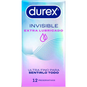 DUREX - EXTRA GESCHMIERTE UNSICHTBARE KONDOME 12 STÜCK