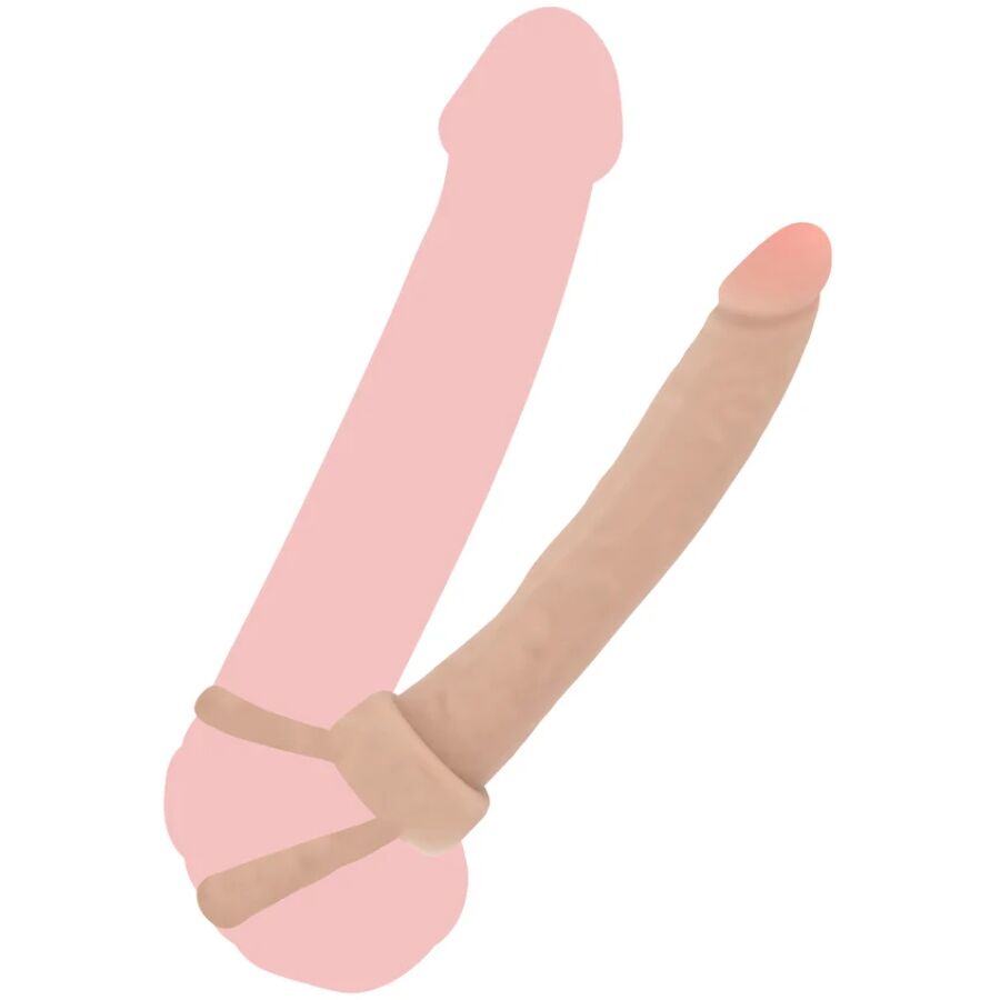 GET REAL - DOUBLE TROUBLE Silikon-Analpenetrator 16 cm