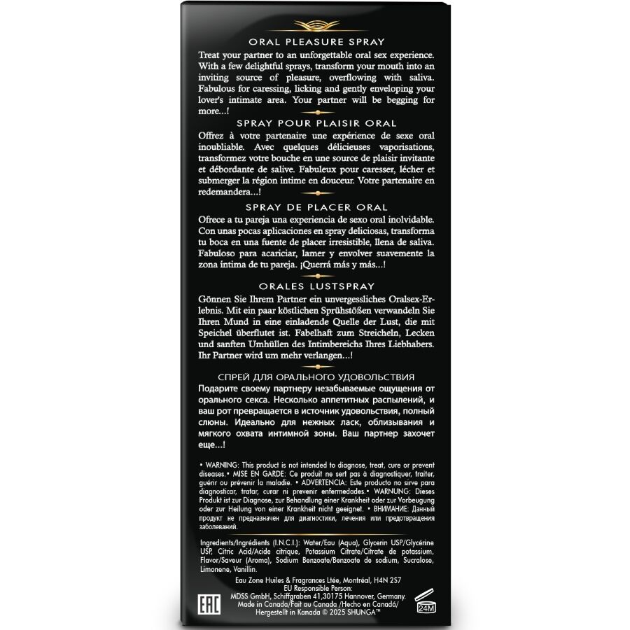 SHUNGA - WAVES PLEASURE SPRAY ORAL SEXUCTIVE WASSERMELONE 20 ML