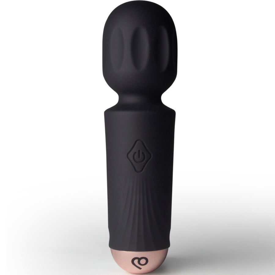 ROCKS-OFF - MINI-AKKU-VIBRATOR MIT 16 FUNKTIONEN, SCHWARZE TULPE
