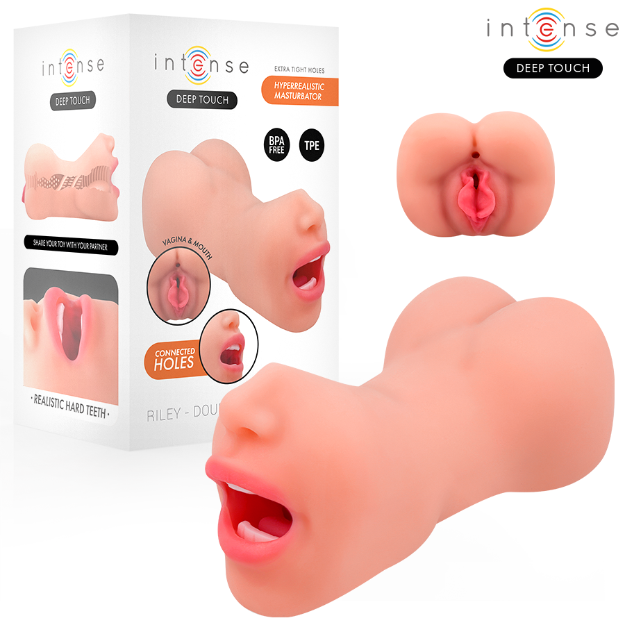 INTENSE DEEP TOUCH – RILEY DOPPELMASTURBATOR FÜR MUND UND VAGINA