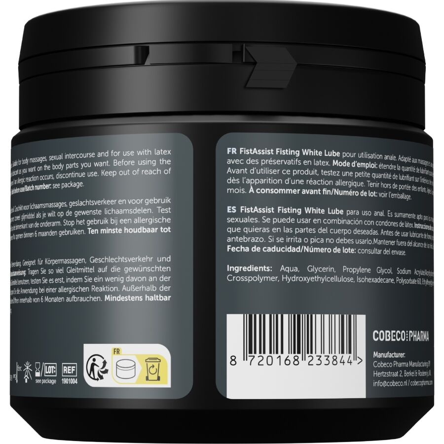 COBECO - FIST ASSIST Weißes Gleitmittel extra dick 500 ml