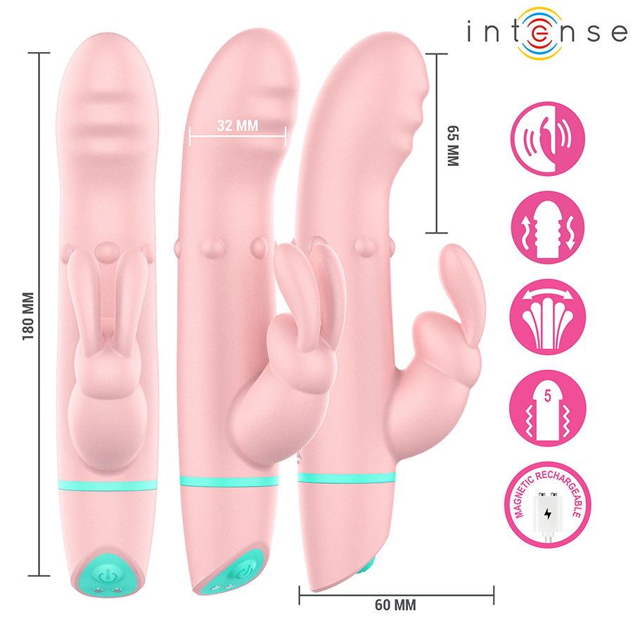 INTENSE - ALVIN Kaninchenstimulator & Rollvibrator + oszillierend