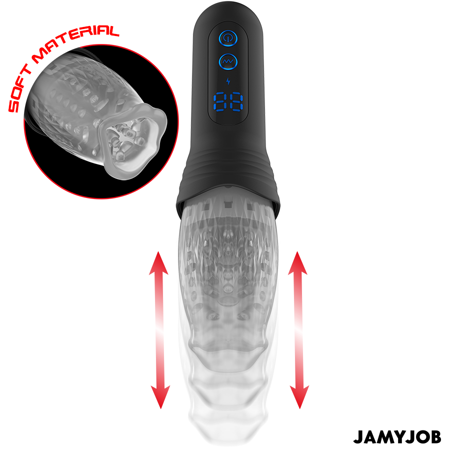 JAMYJOB - BLOW-R Masturbator mit Stoß- und Rotationsfunktion