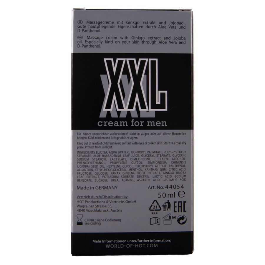 HOT - XXL-Creme für Männer 50 ml