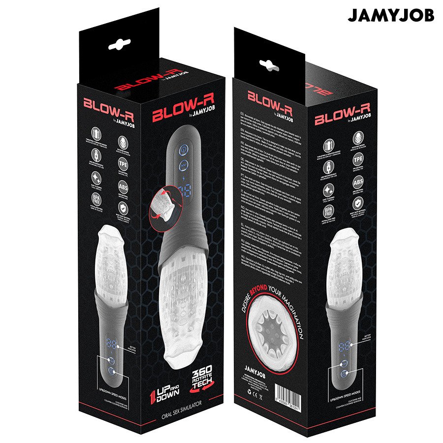 JAMYJOB - BLOW-R Masturbator mit Stoß- und Rotationsfunktion