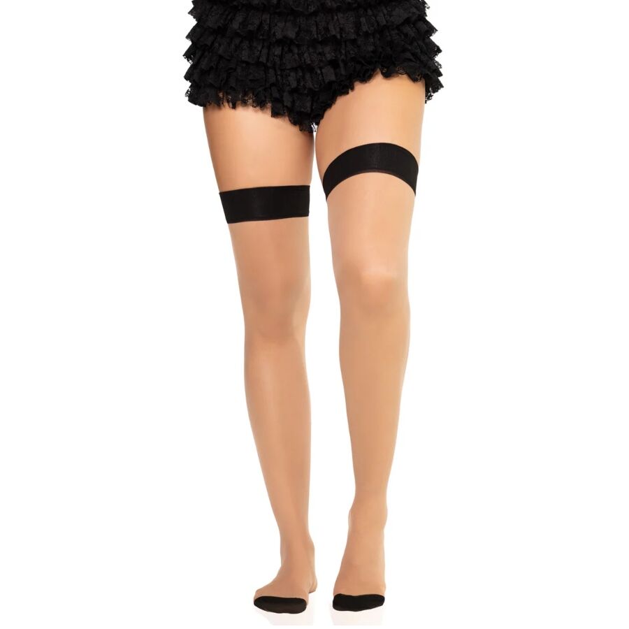 LEG AVENUE - 1963 Spandex-Strümpfe mit Nähten im Hinterteil, Schwarz - Einheitsgröße